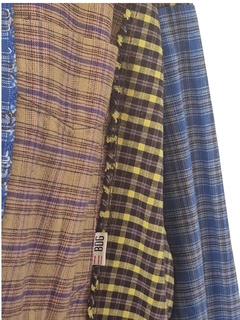 BDG Women's Spliced Dad Button-Down Shirt Sz S - Picture 3 of 6